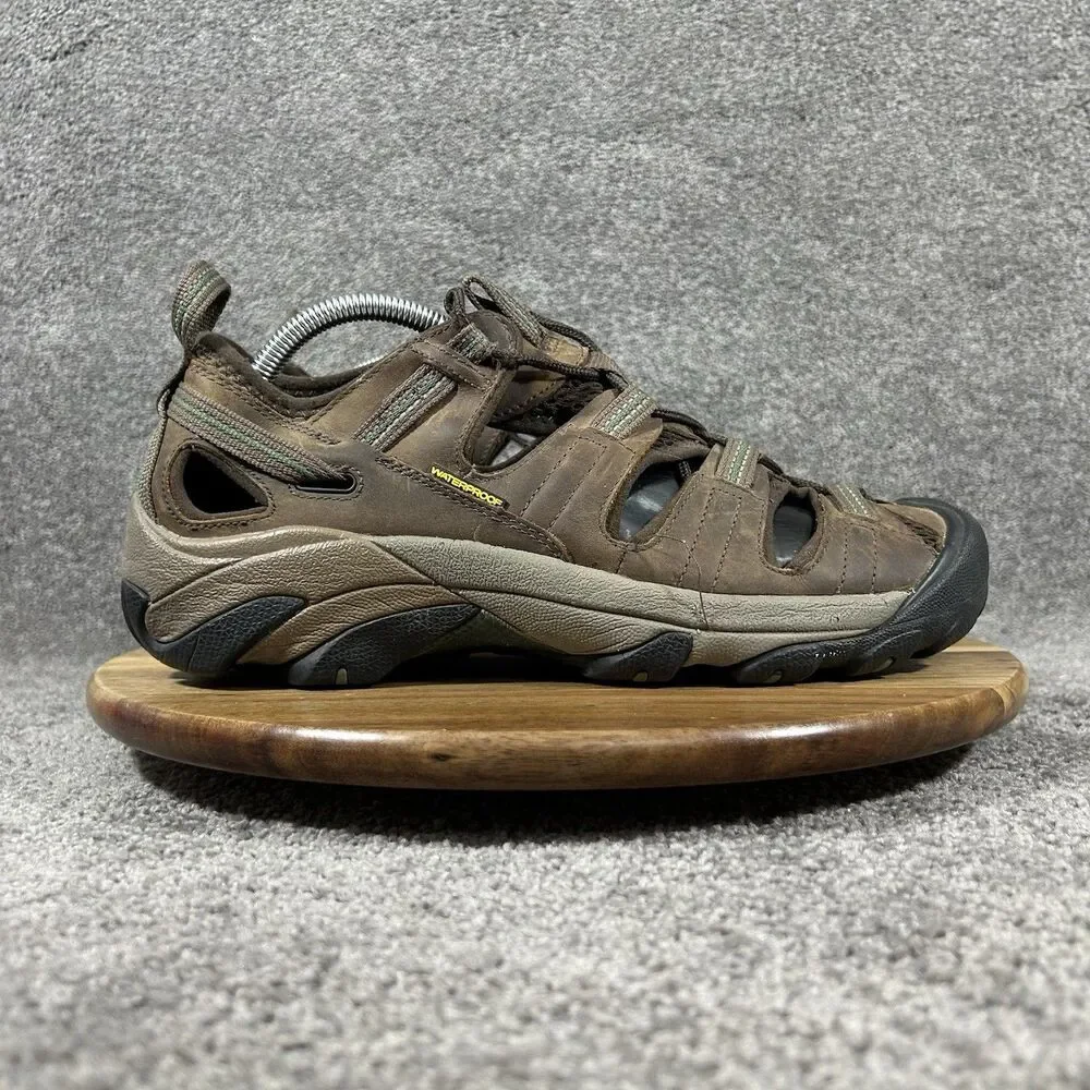 KEEN Arroyo II Men’s Size 10 Brown Leather Waterproof Trail Hiking Sandals Used